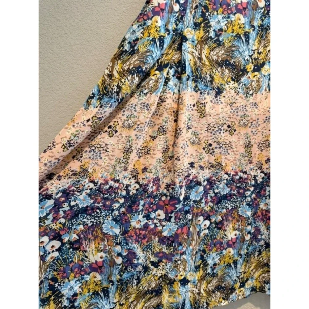 Aratta Silent Journey Floral Maxi Skirt Boho Botanical Print High Waisted Sz M - Picture 2 of 7